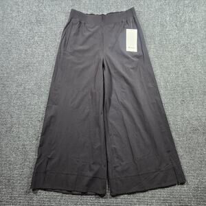 Lululemon Pants Women's L Black Woven Wide Leg High Rise Stretch NWT